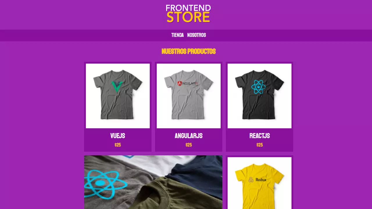 Tienda frontend